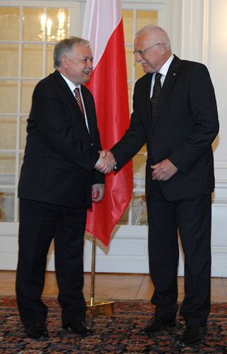 Zgoda prezydentów Czech i Polski w sprawie tarczy