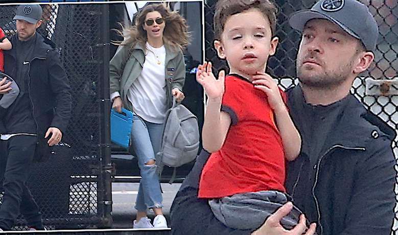 Justin Timberlake i Jessica Biel mają ślicznego synka. Paparazzi przyłapali ich w drodze do helikoptera