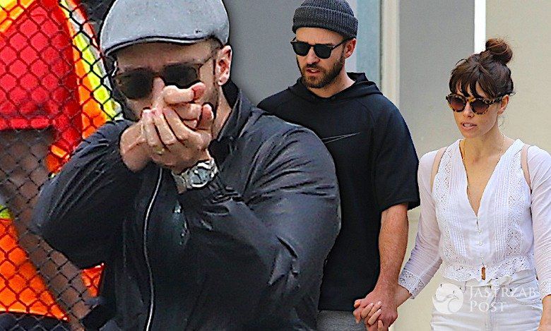 Justin Timberlake drażni paparazzi. Najpierw "celował" w nich dłonią, a gdy przyłapali go z Jessicą Biel… Niewiarygodne!