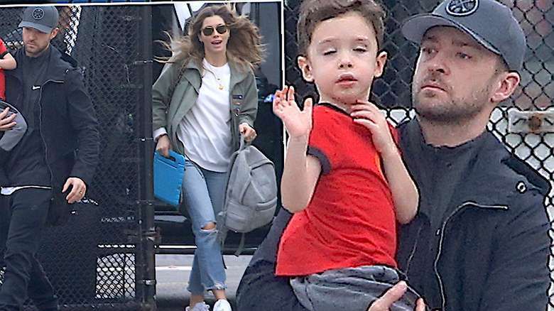 Justin Timberlake z rodziną