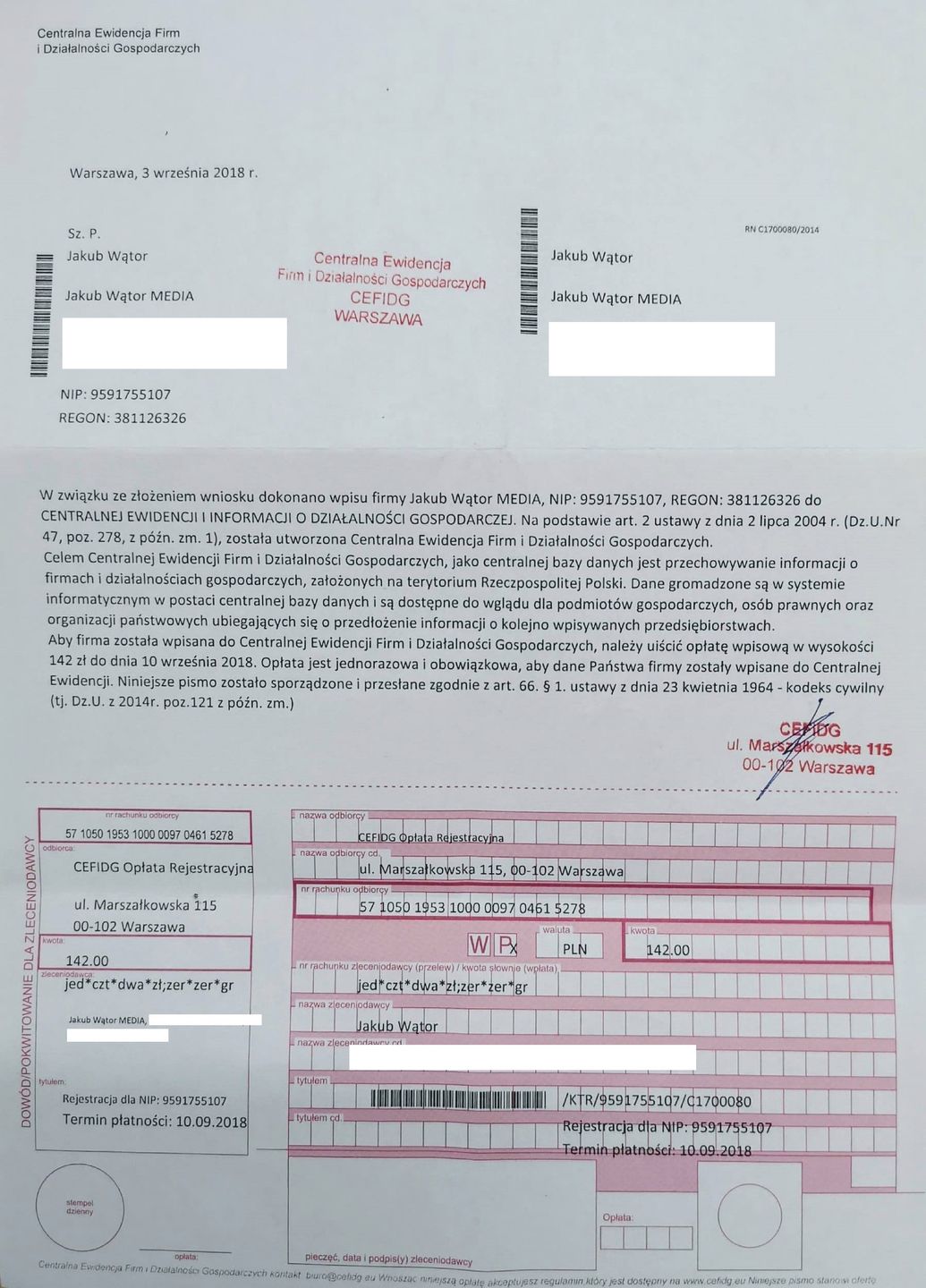 Tak wygląda próba wyłudzenia 