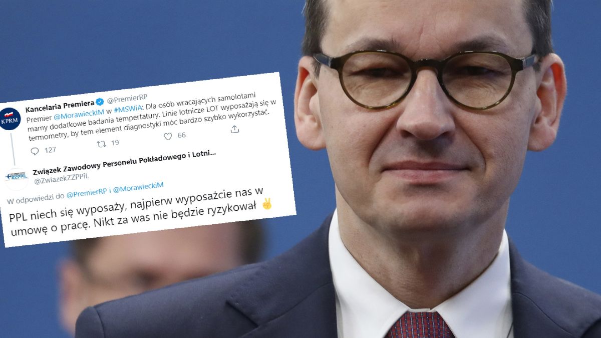 Lotniczy związkowcy odpowiadają premierowi. "Dajcie nam umowy o pracę"