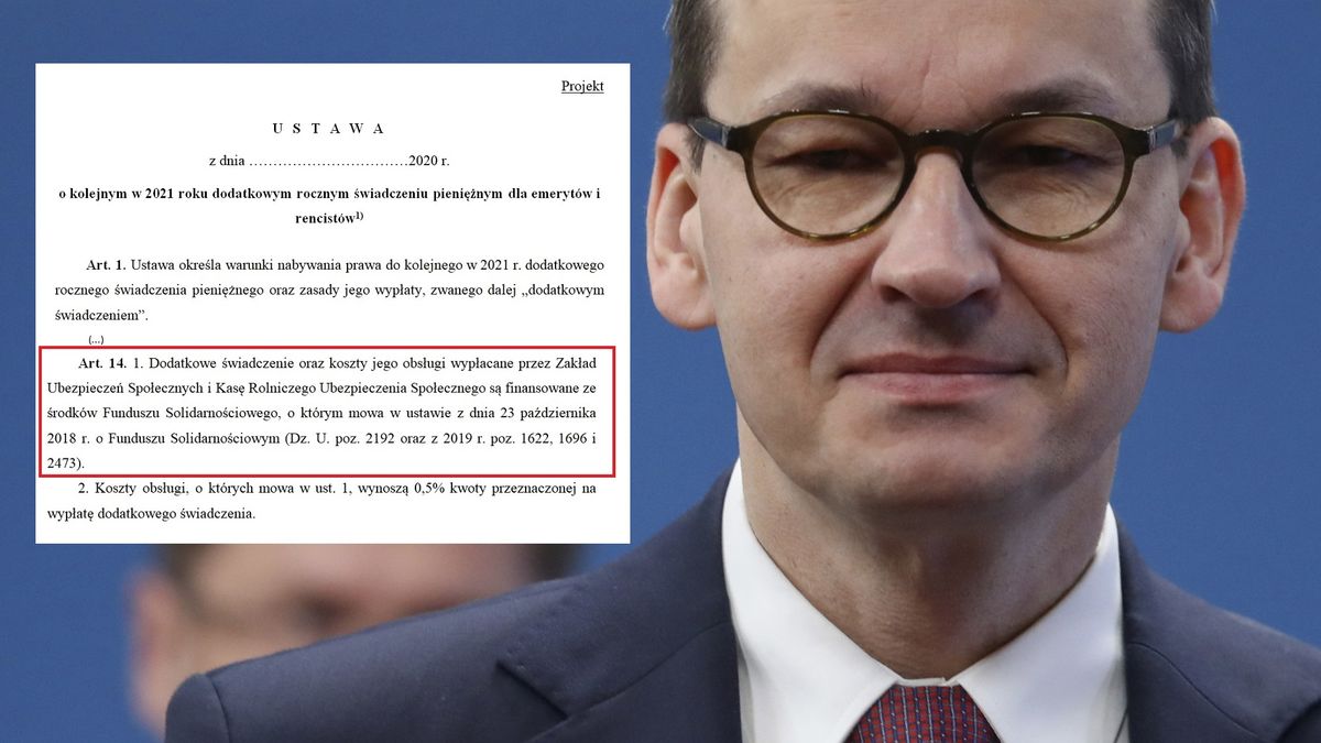 Czternastki finansowane z Funduszu Solidarnościowego. Rząd "ukrywa" wydatki z budżetu