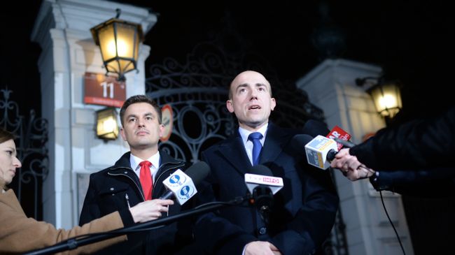 Od lewej: Arkadiusz Myrcha, Borys Budka