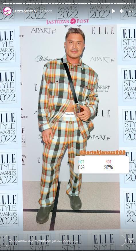 Bartek Janusz.  Elle Style Awards 2022
