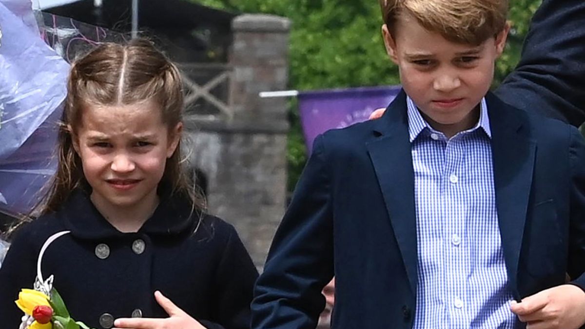 George i Charlotte na jubileuszu