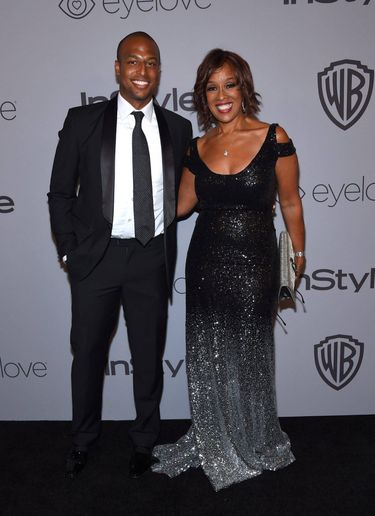 Gayle King i William Bumpus - Złote Globy x InStyle afterparty 2018