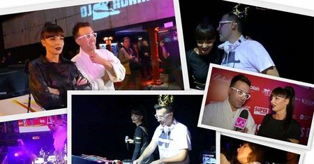Agnieszka Włodarczyk w nowej fryzurze i DJ Adamus w szlafroku na swojej imprezie urodzinowej [Wideo]