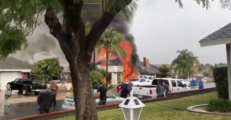 Samolot spadł na miasto niczym bomba. Tragedia w hrabstwie Orange County