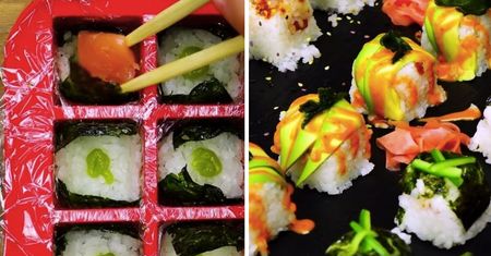 Domowe sushi z foremki do lodu w 3 odsłonach