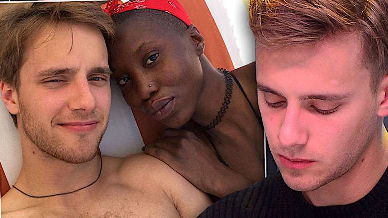 Maciej Musiał i ciemnoskóra dziewczyna