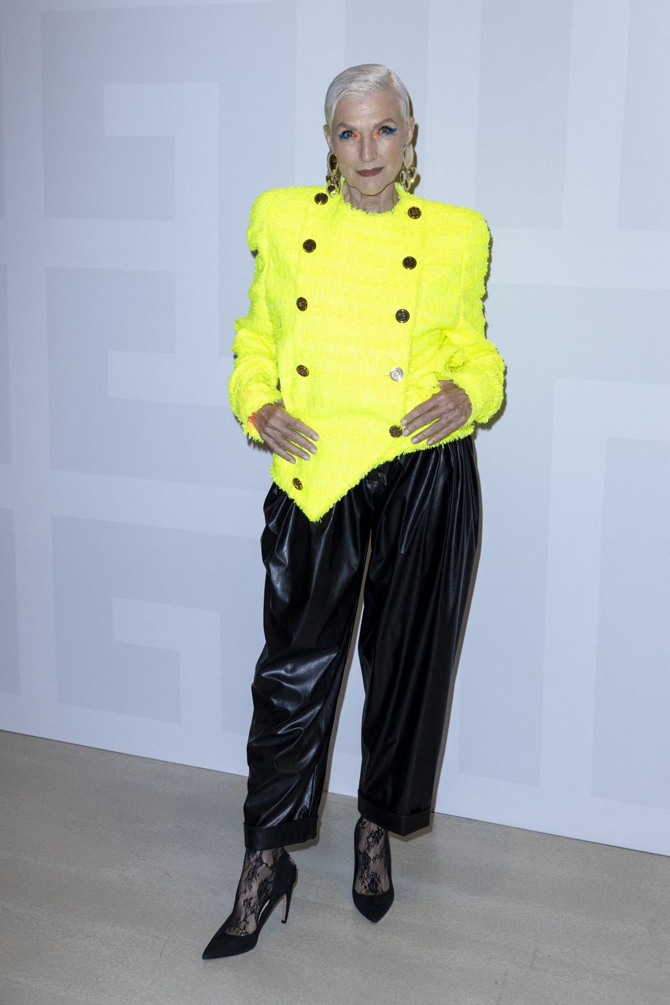 Maye Musk - People au défilé de mode Femmes prêt-à-porter printemps-été 2022 "Balmain" à la Seine Musicale à Paris. Le 29 septembre 2021
© Olivier Borde / Bestimage People at the ready-to-wear S/S 2022 "Balmain" in Paris. On September 29th 2021