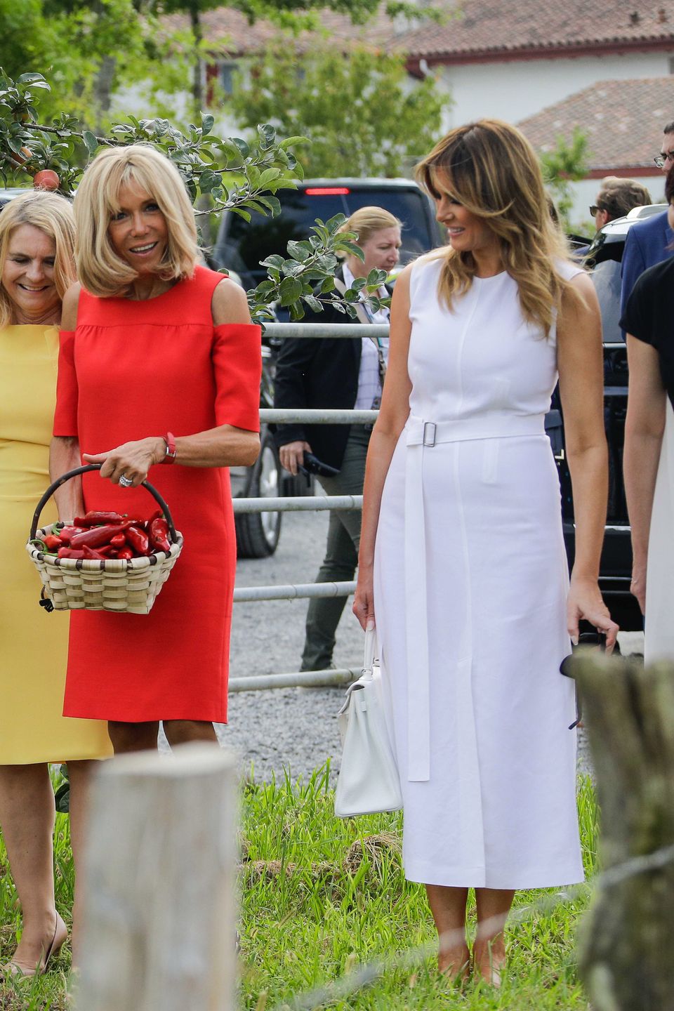 Brigitte Macron, Melania Trump podczas szczytu G7