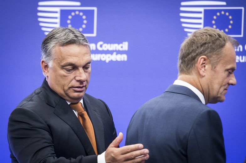 Premier Węgier Viktor Orban i nowy szef EPL Donald Tusk