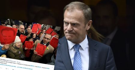 Kompromitacja KOD podczas powitania Donalda Tuska. Internauci nie mogą przestać się śmiać