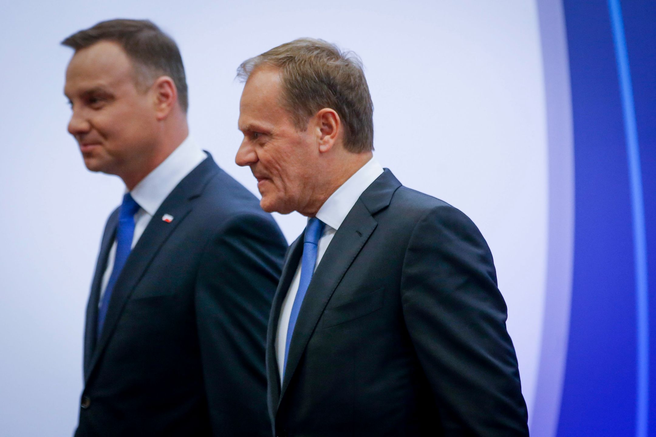 Andrzej Duda wygrywa z Donaldem Tuskiem w przeprowadzonym badaniu.