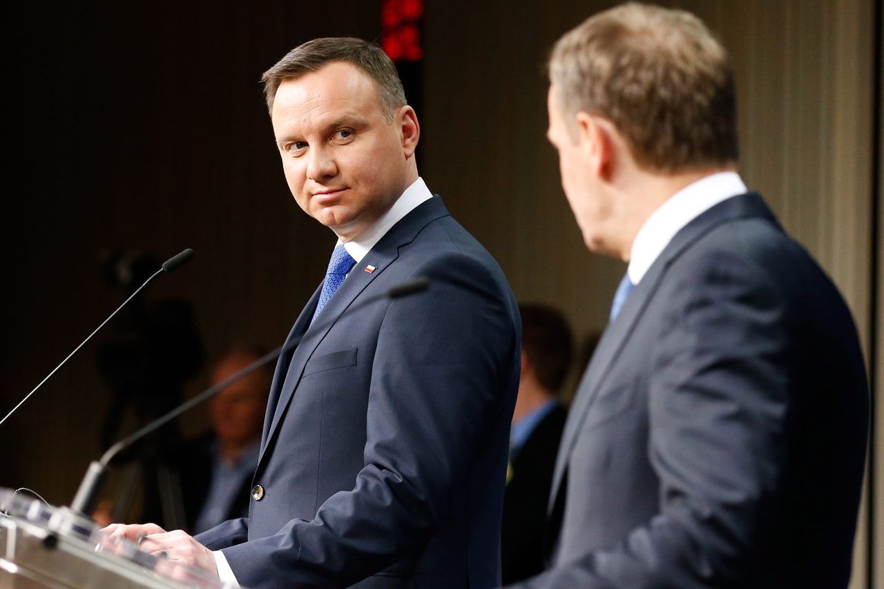 Tusk-Duda 49:39. Sondaż prezydencki