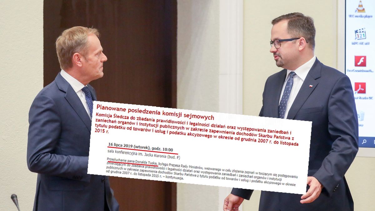 Kolejne przesłuchanie Donalda Tuska przed komisją VAT 16 lipca