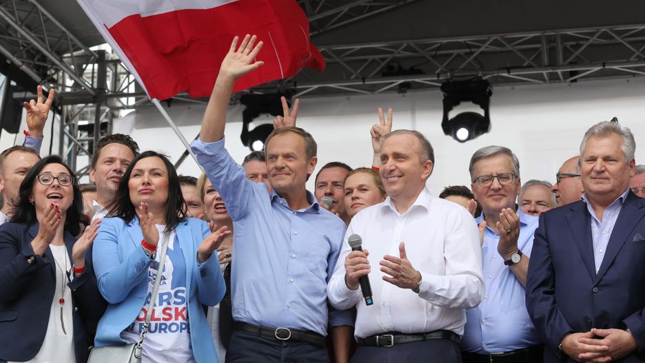 Donald Tusk i Grzegorz Schetyna stali się obiektem słownego ataku internauty