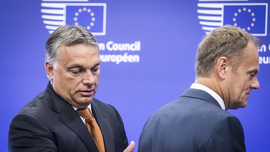 Premier Węgier Viktor Orban i nowy szef EPL Donald Tusk