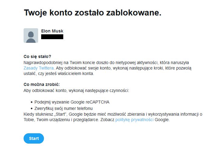 Zablokują twoje konto, jeśli nazwiesz się Elonem Muskiem  