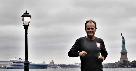 Donald Tusk biega po Nowym Jorku