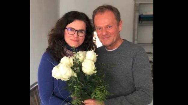 Aleksandra Dulkiewicz i Donald Tusk