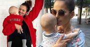 Córeczki Pauliny Sykut-Jeżyny oraz Anny Lewandowskiej wystrojone w takich samych ubrankach! Rosną kolejne ikony stylu :)