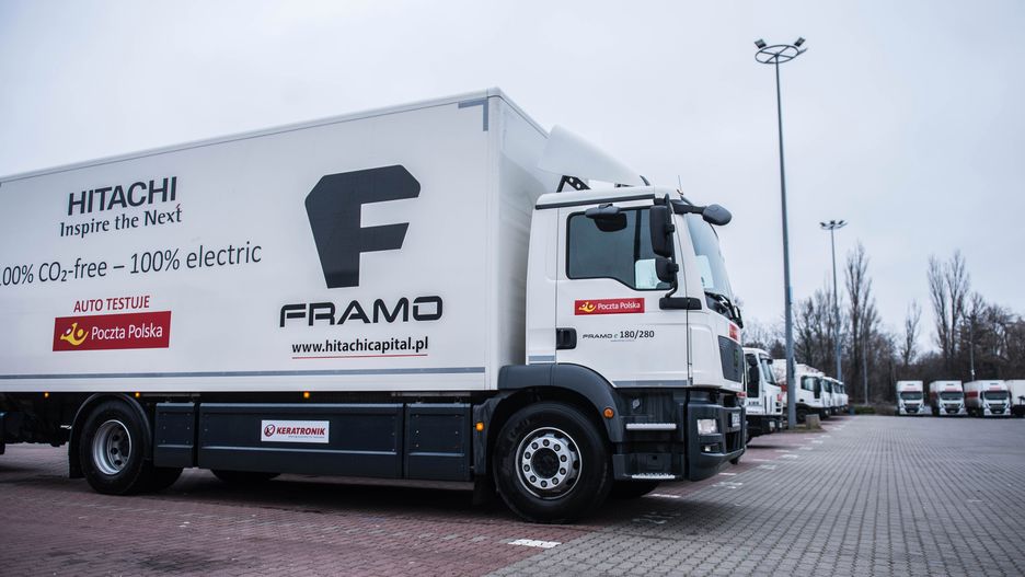 Framo e-truck ma zasięg przekraczający 200 kilometrów na jednym ładowaniu.