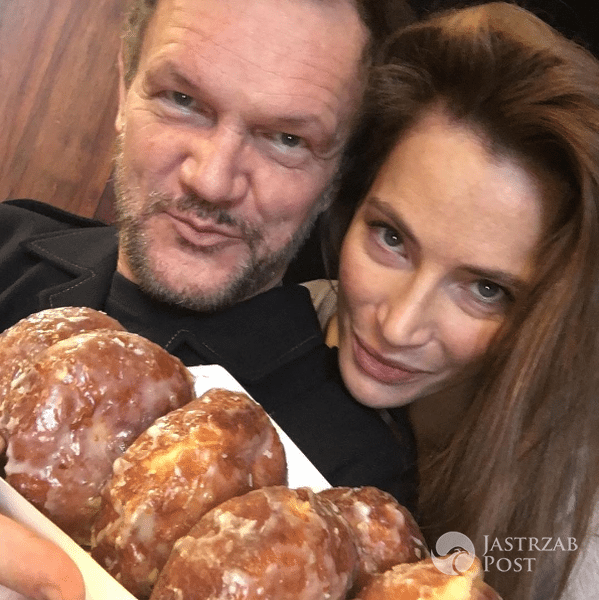 Cezary Pazura i Anna Dereszowska też zjedli pączki