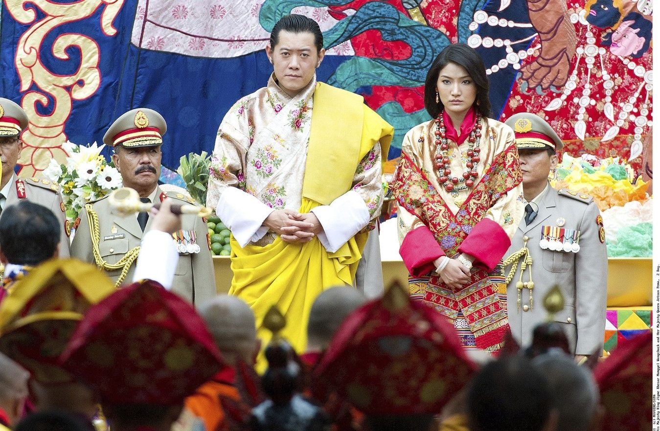 Król i królowa Bhutanu 