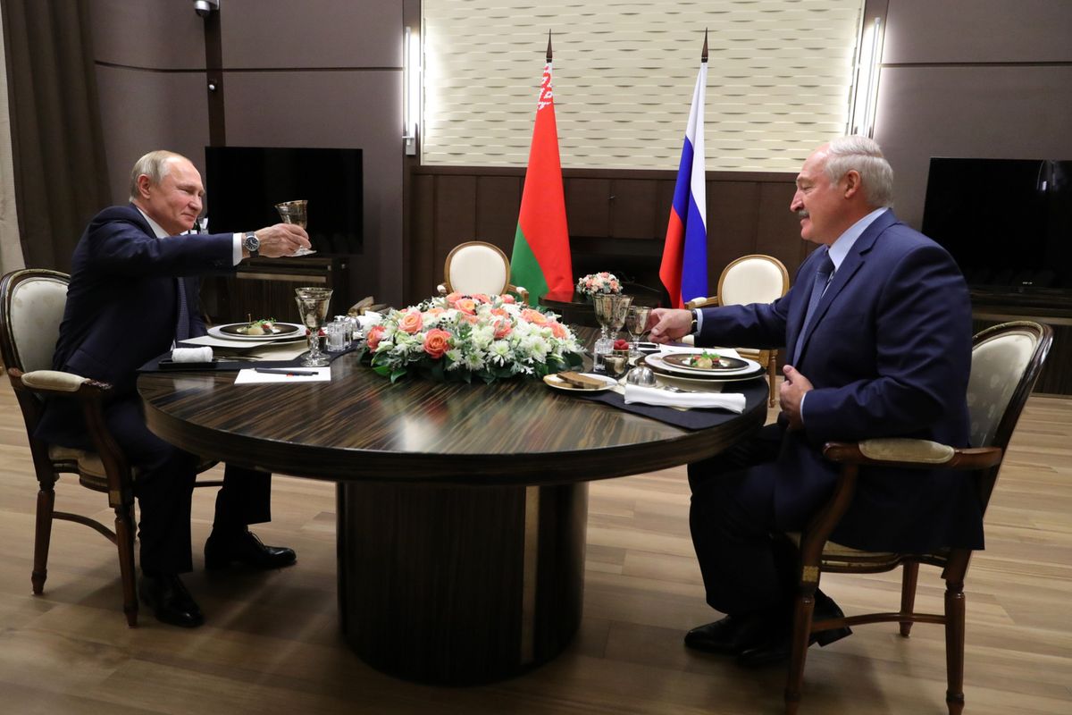 Spotkanie Władimira Putina i Aleksandra Łukaszenki w Soczi
