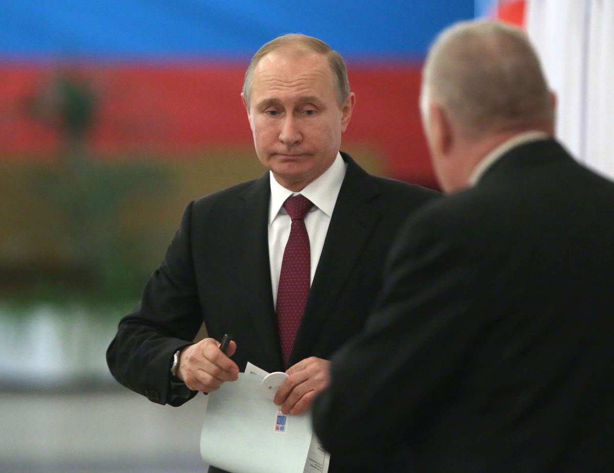 Putin oddał głos. Trwają wybory prezydenckie w Rosji