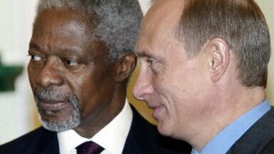 K. Annan i W. Putin