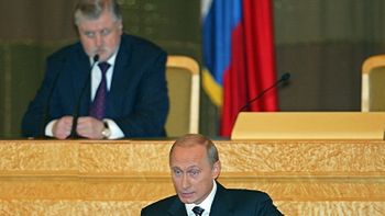 Prezydent Rosji Władimir Putin wygłasza doroczne orędzie o stanie państwa