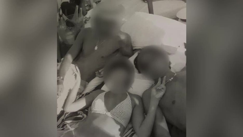 Emilia P. w towarzystwie Carlosa i Bilala na jednym z seks-wyjazdów