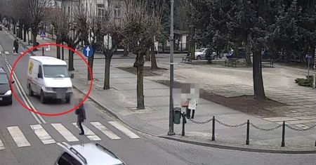 Idiotyczny manewr kuriera. Powinien za to stracić prawo jazdy