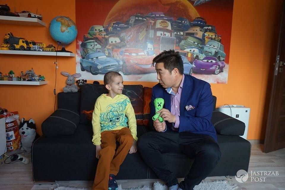 Bilguun Ariunbaatar spotkał się z chorym Oliwierem