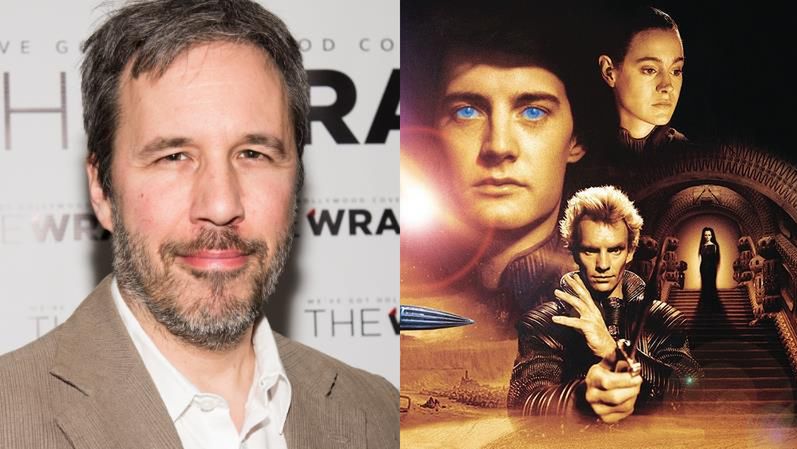 Denis Villeneuve oraz plakat do filmu Davida Lyncha z 1984 roku