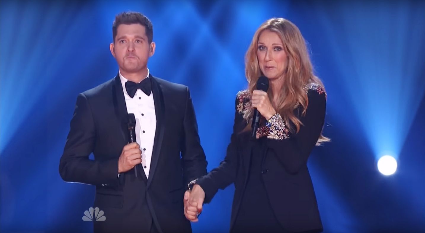#greatesthits Celine Dion i Michael Buble śpiewają przebój Lennona