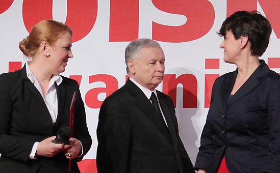 Kaczyński woli "dziarskich mężczyzn" niż "wstrętną babę"?