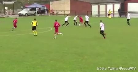 #dziejesiewsporcie: rajd jak Messi, "ruletka" jak Zidane. Niesamowity gol amatora!