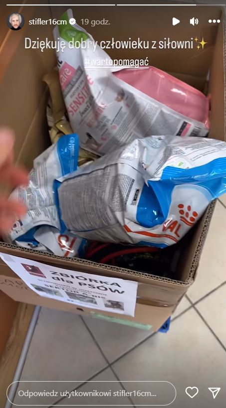 Stifler wraz z innym bywalcem siłowni zdobyli się na piękny gest