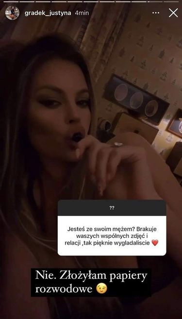 Justyna Gradek zwierza się internautom