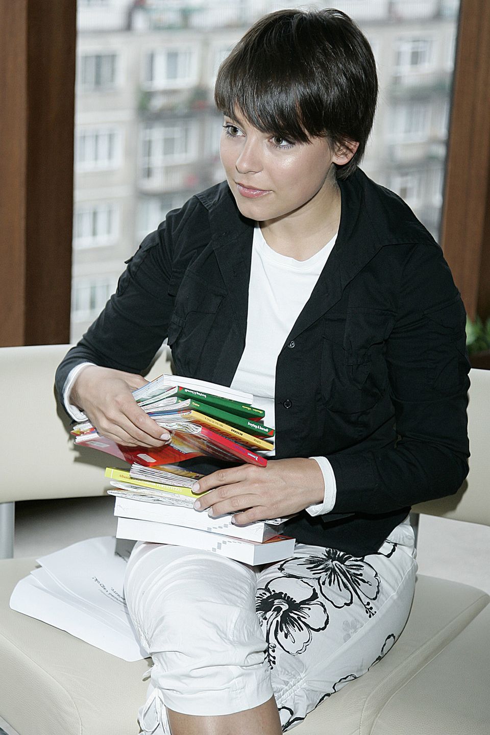 Anna Mucha w 2007 roku miała krótkie włosy