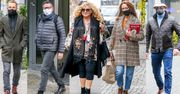 Gwiazdy przed studiem "Dzień Dobry TVN": Magda Gessler, Anna Kalczyńska, Przemek Kossakowski