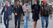 Gwiazdy o poranku przed studiem "Dzień Dobry TVN": Jerzy Owsiak, Bartłomiej Topa, uczestnicy "Big Brothera"