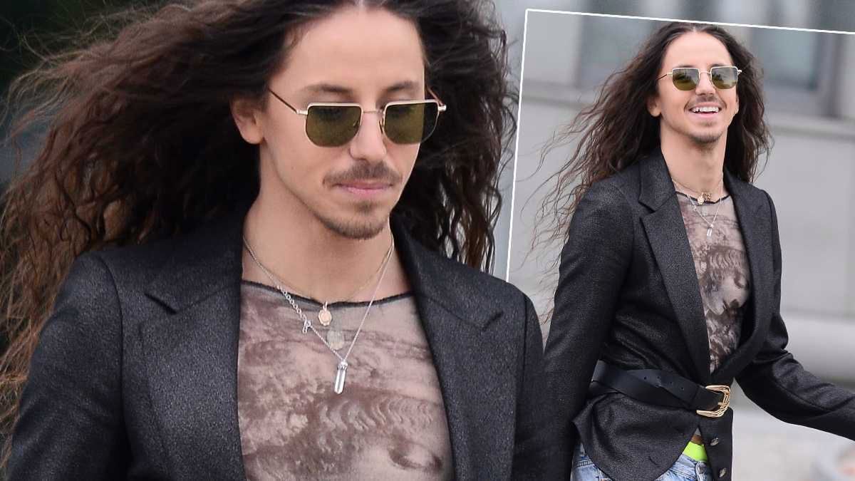 Michał Szpak promuje "The Voice" w odjechanej stylizacji! Takich butów nie ma nawet Margaret