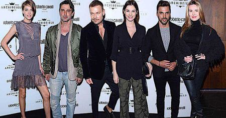 Gwiazdy na imprezie Roberto Cavalli Home: Renata Kaczoruk, Hanna Lis, Marcin Tyszka, Anna Lucińska