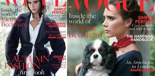 Victoria Beckham na podwójnej okładce magazynu "Vogue"!